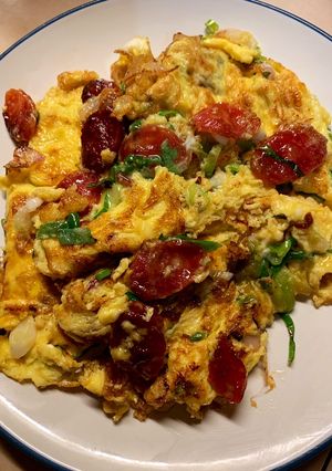 Foto resep Lapchiong telur