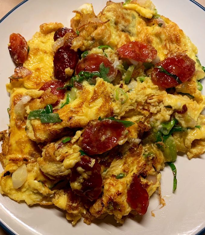 Foto resep Lapchiong telur