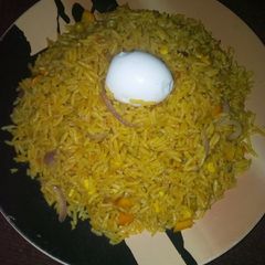 A picture of Simple fried rice and.
