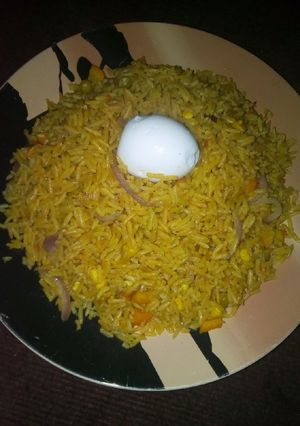 A picture of Simple fried rice and.