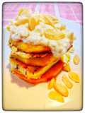 Queso crema casero / Torres de suprema con salsa de queso crema y manzana 🍎🍎!!!
