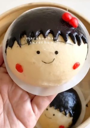 Chan Kin Bun Resep Chibi Maruko Chan Sweet Bun oleh Jina Kitchen - Cookpad