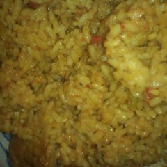 A picture of Jollof rice.