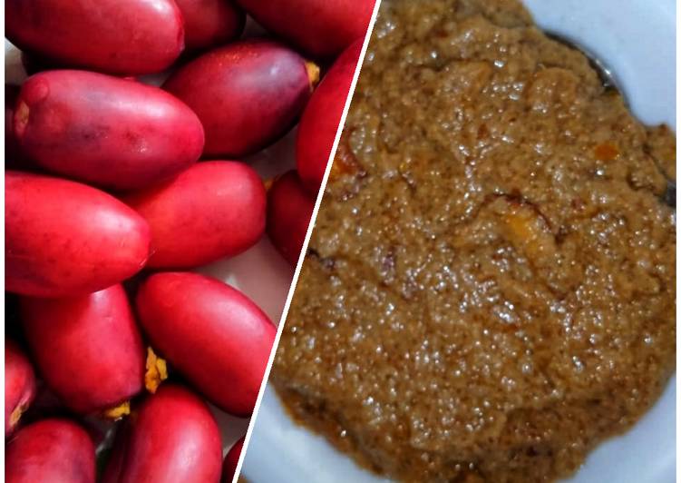 Raw Dates Halwa / Khejur Halwa