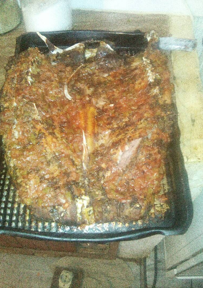 Una foto de Pez carpa a la pizza