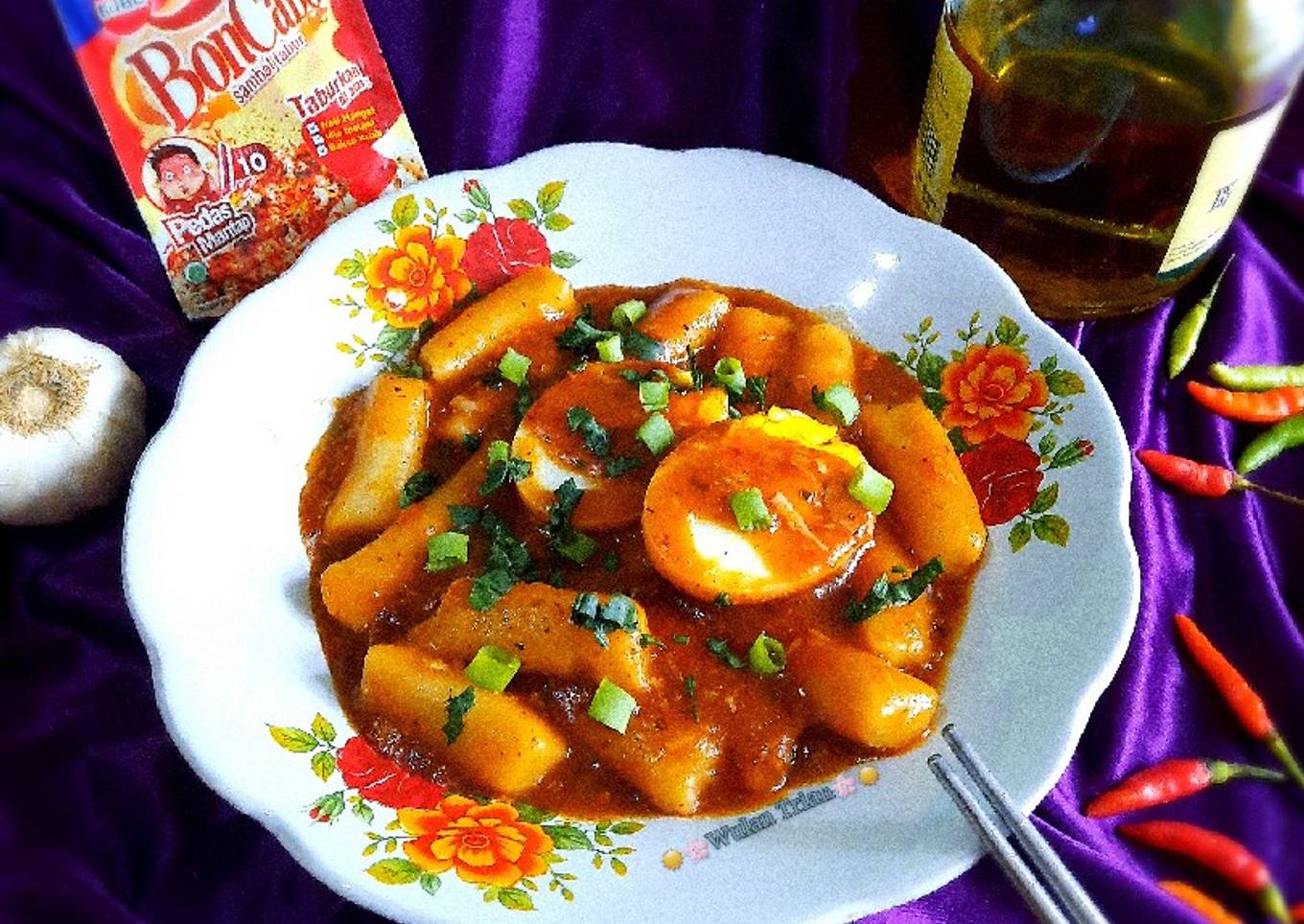 Tteokbokki (Kue beras Korea)