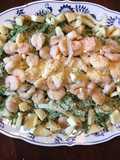 California Farm Celeriac with Shrimp Pasta