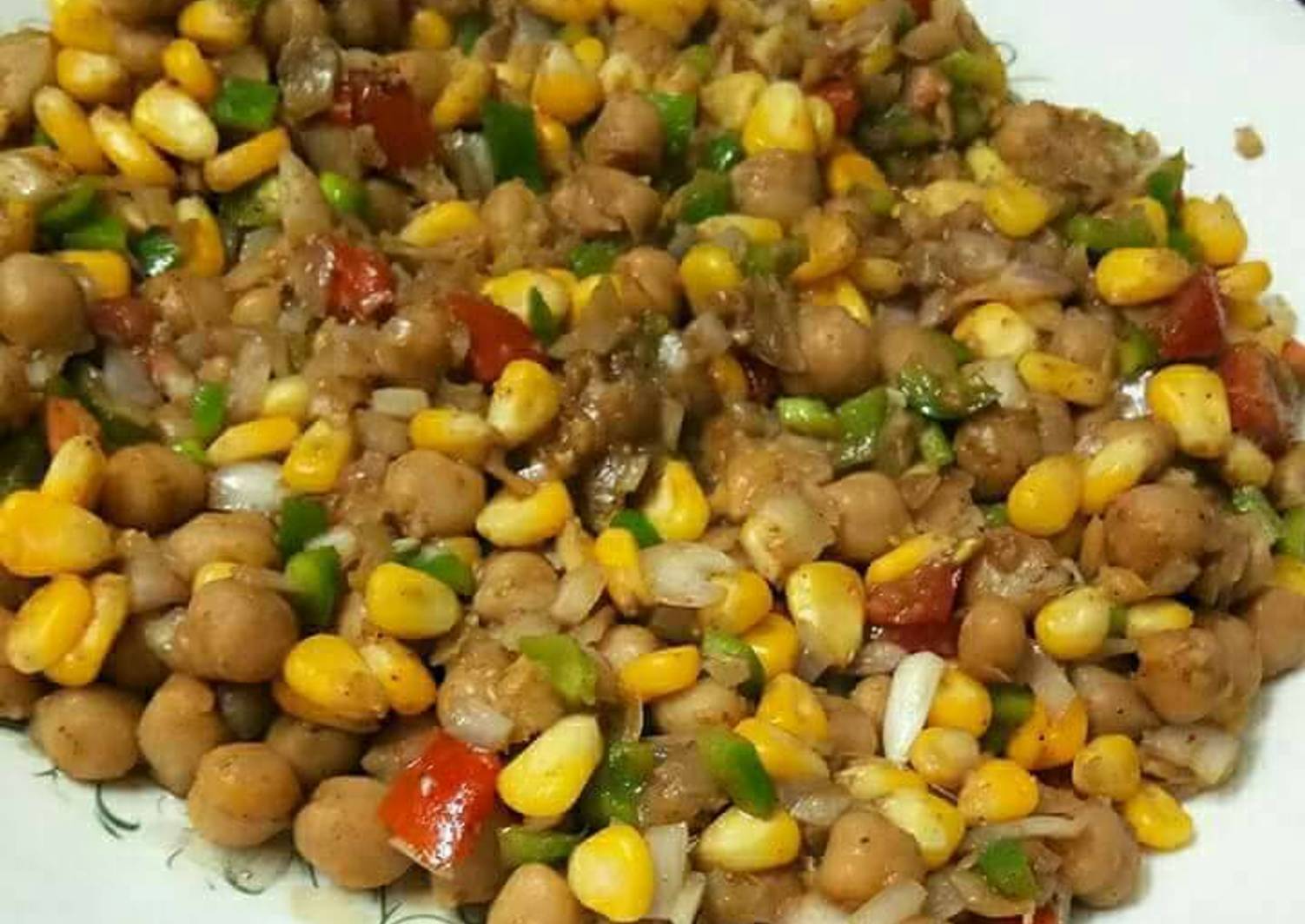 Chana corn chat Recipe by Neelu Dua - Cookpad