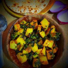 Aloo methi A picture of Aloo methi.
