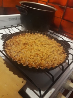 Una foto de Torta de coco y dulce de leche