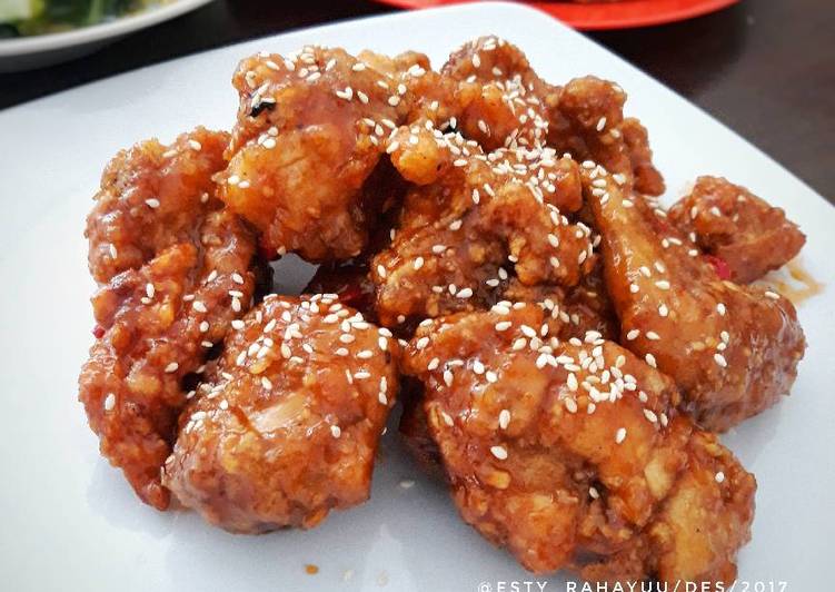 Resep Ayam Crispy ala Korean Food street yang Enak