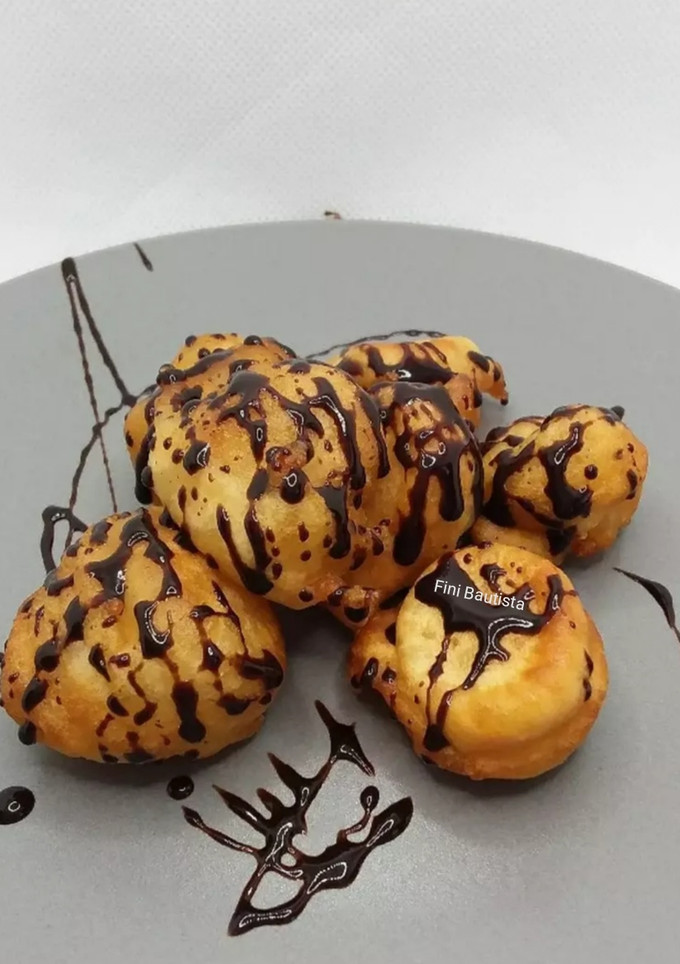 Una foto de Bolitas fritas de yogur y vainilla