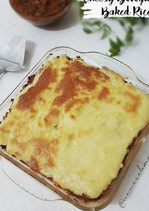 Foto resep Cheesy Bolognaise Baked Rice