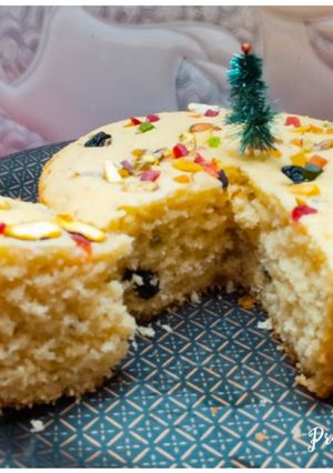 A picture of Rava Tutti-fruiti Cake.