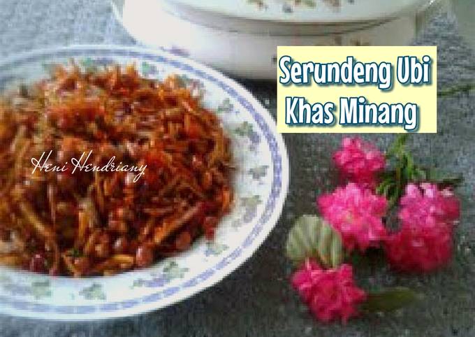 Ini dia! Resep memasak Serundeng Ubi Khas Minang  sedap