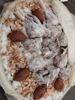 صورة لوصفة منسف مع الكبه المقليه