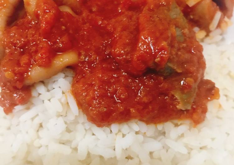 Step-by-Step Guide to Make Super Quick Homemade Buka stew and rice