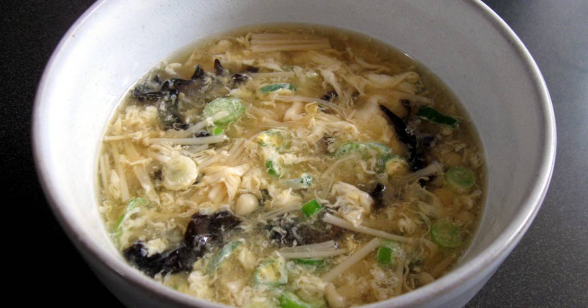Ginger, Egg & Enoki Soup Recipe by Hiroko Liston Cookpad