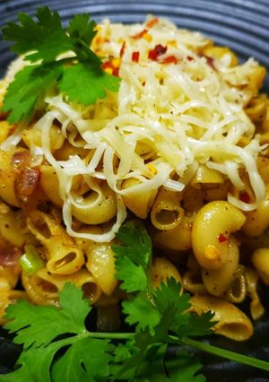 A picture of Masala macaroni.
