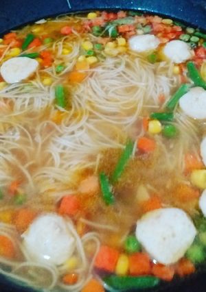 Foto resep Miesoa kuah oriental