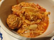 Une photo de boulette de viande