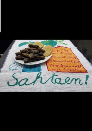 صورة لوصفة ورق عنب (او ما يعرف بورق العريش)