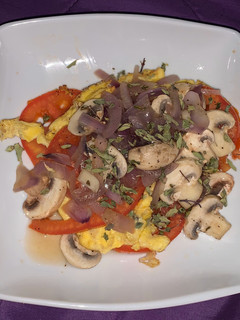 Una foto de Omelette saltado con champiñones
