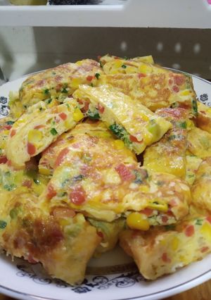 Foto resep Korean omelette (telur dadar Korea)