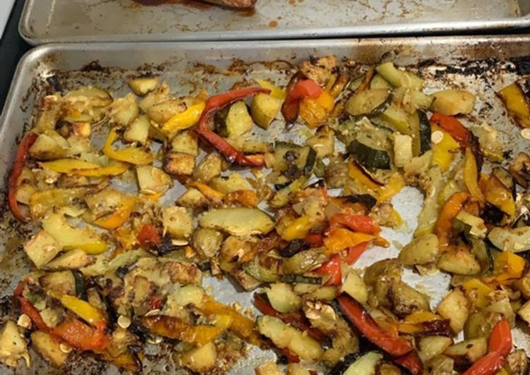 Recipe of Quick Carmelized roasted veggies