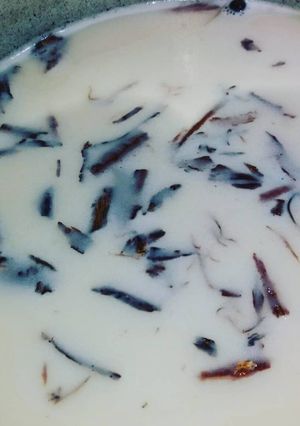 Una foto de Leche de soja casera