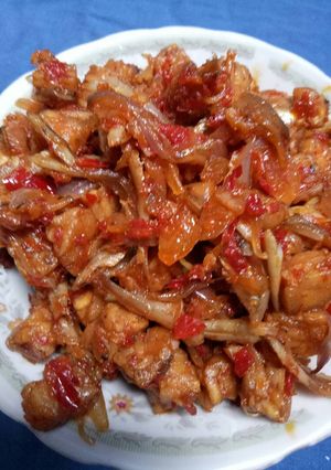Foto resep Teri tempe sambal bawang iris simple