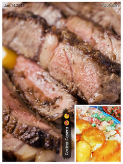 Una foto de Carne asada marinada al vino 🍷 🍖 🔥