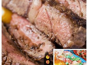 Una foto de Carne asada marinada al vino 🍷 🍖 🔥