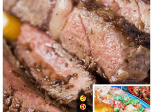 Una foto de Carne asada marinada al vino 🍷 🍖 🔥