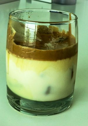Una foto de Dalgona coffee fit