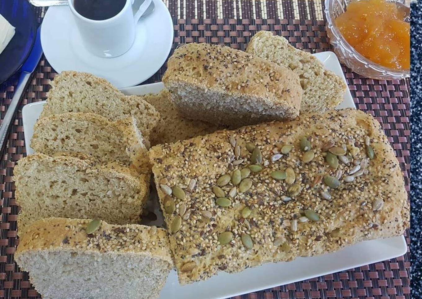 Pan vegano con semillas