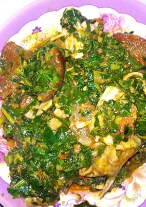 A picture of Vegetable soup.