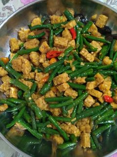 Foto resep Oseng tempe kacang panjang