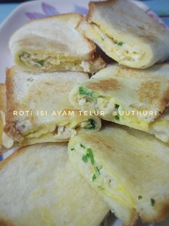 Foto resep Roti isi ayam telur