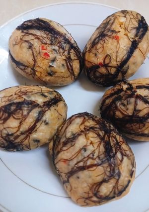 Hình của món Trứng lộn chay.
