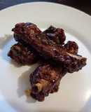 Costillas de cerdo en salsa BBQ casera