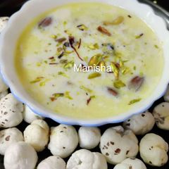 A picture of Makhana Kheer(Fox nuts Milk Sweet).