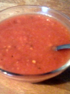 A picture of Mary's mild salsa.