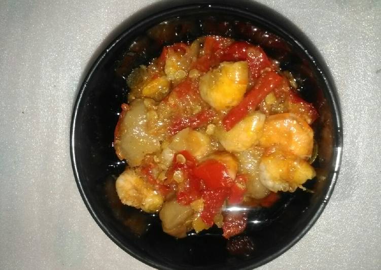 Resep masakan Sambal goreng udang bakso | Resep Membuat Sambal goreng udang bakso Yang Menggugah Selera