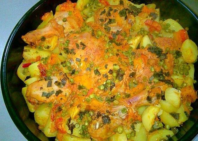 Картофель по-царски с куриным филе: рецепт с фото пошагово