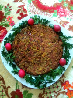 عکسی از دستور کوکوی لوبیا سبز