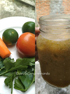 Foto resep Jus Wortel, Tomat, Seledri, Jeruk Nipis