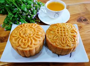 Hình của món Bánh trung thu nhân sữa dừa.