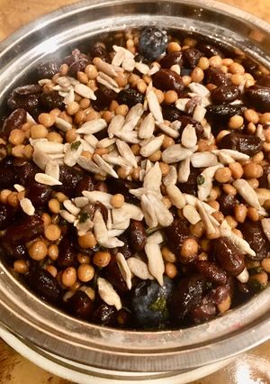 A picture of Lentils lunch.