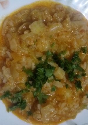 صورة لوصفة طبيخة كرنب